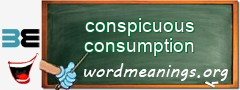 WordMeaning blackboard for conspicuous consumption